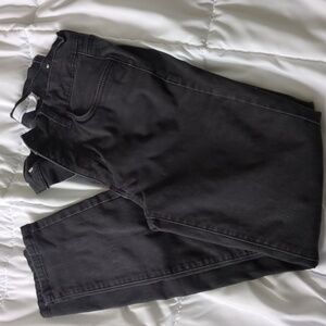 Loft skinny pant in black sateen
